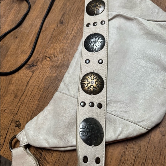 Free People wilder Cream Belt Bag with Decorative Strap - Picture 5 of 9